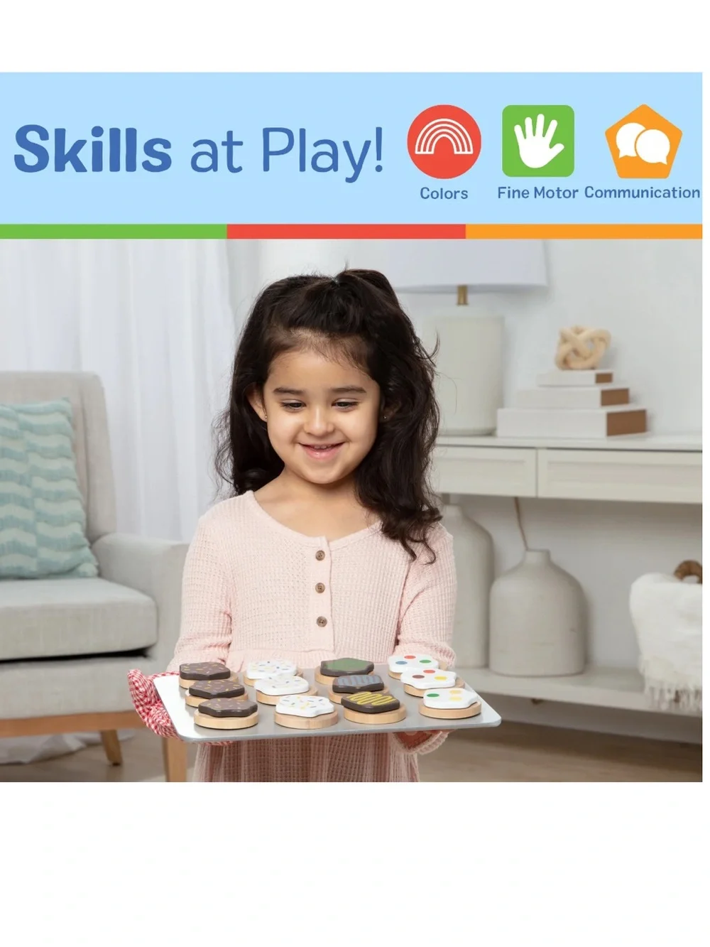 Melissa & Doug Slice and Bake Wooden Cookie Play Food Set *NEW*